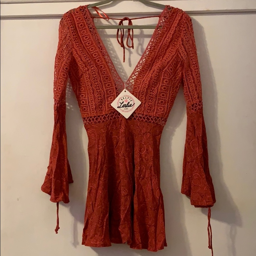 Selfie Leslie Crochet Dress